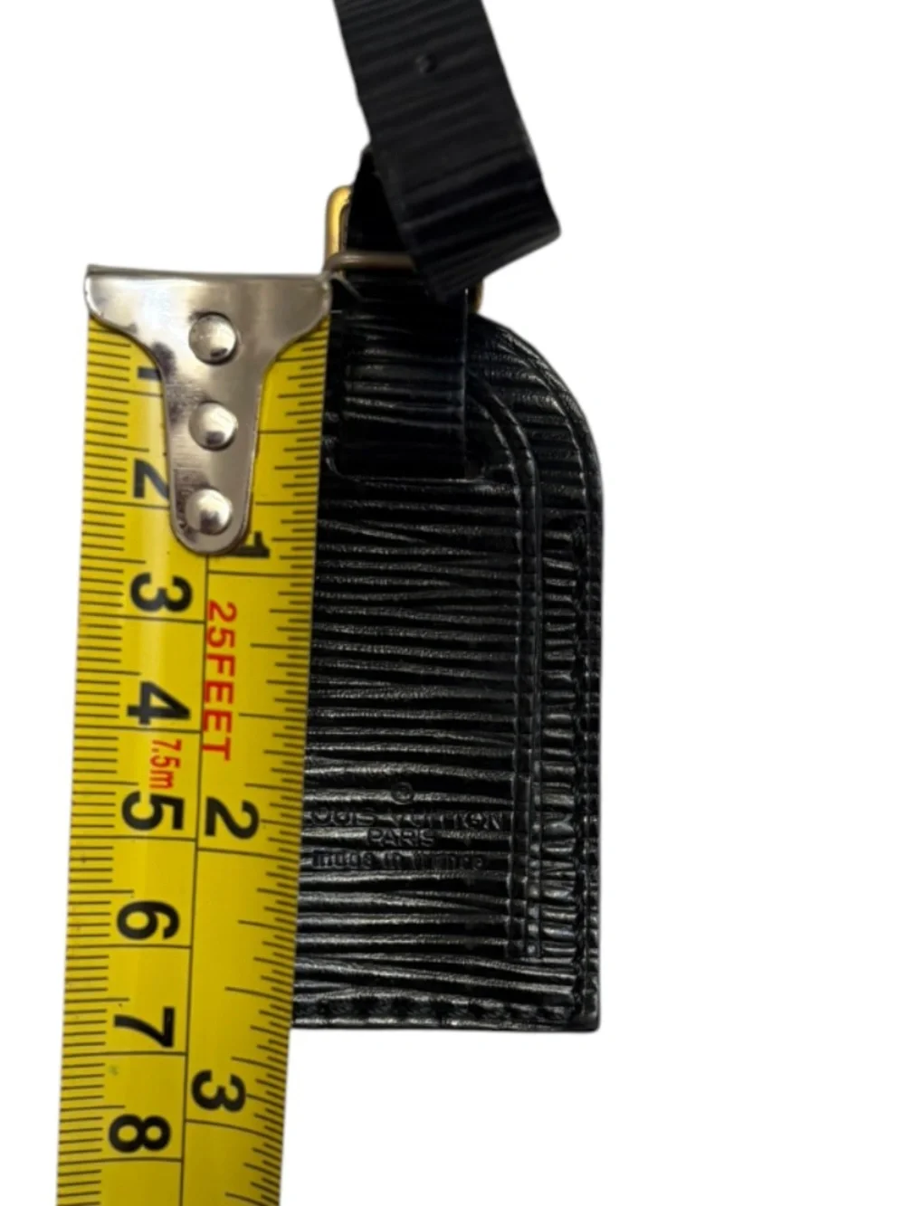 Louis Vuitton vintage epi leather luggage tag